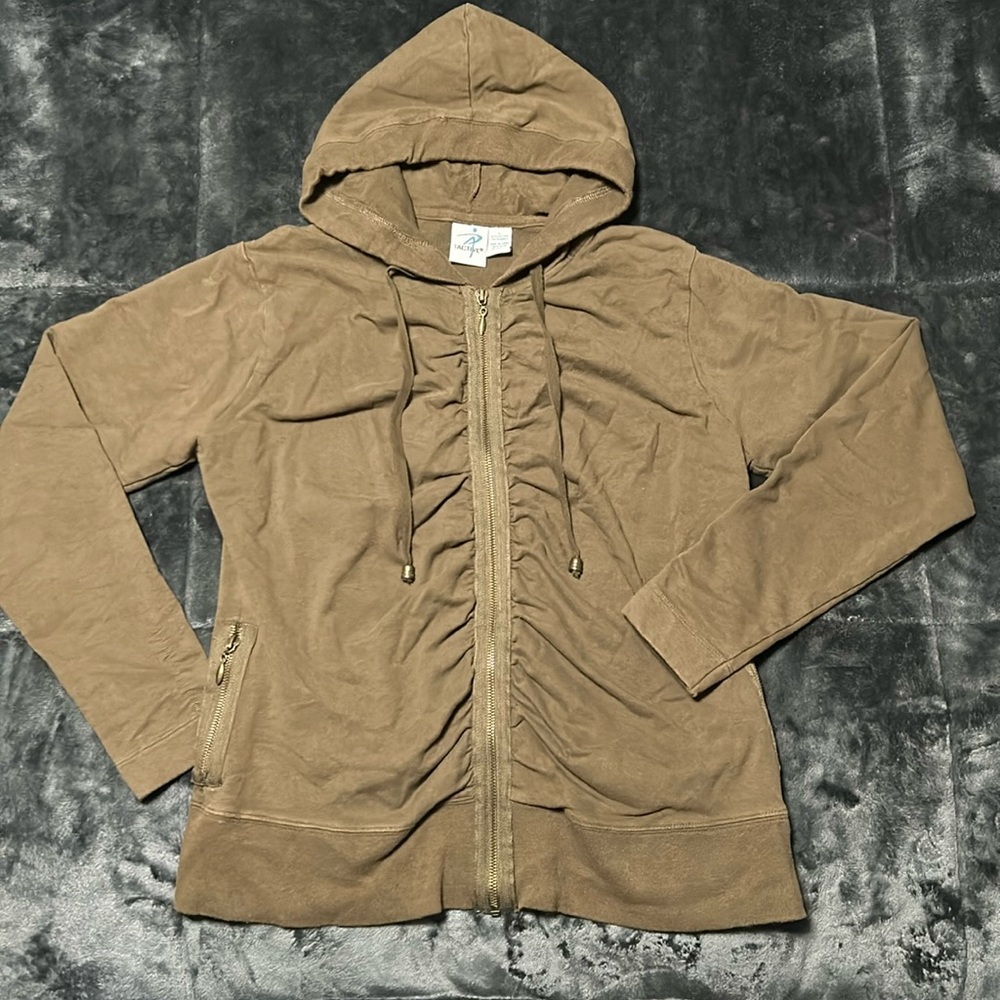 Ladies Hooded Zipper Jacket